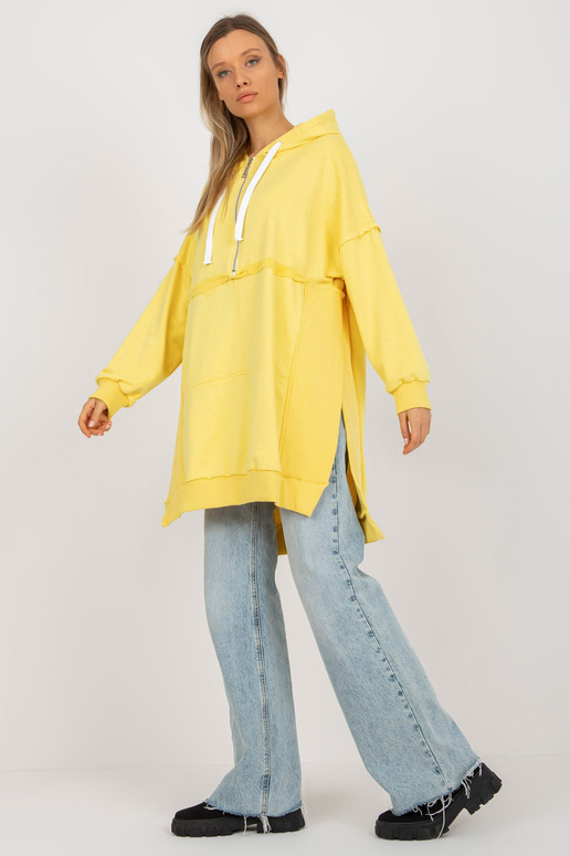 Dzeltens garš oversize džemperis ar...
