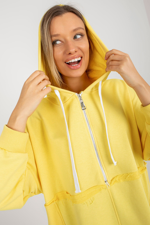 Dzeltens garš oversize džemperis ar...