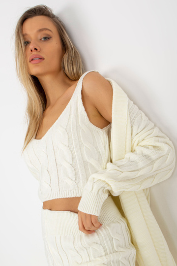 Ecru trīsdaļīgs trikotāžas... 2