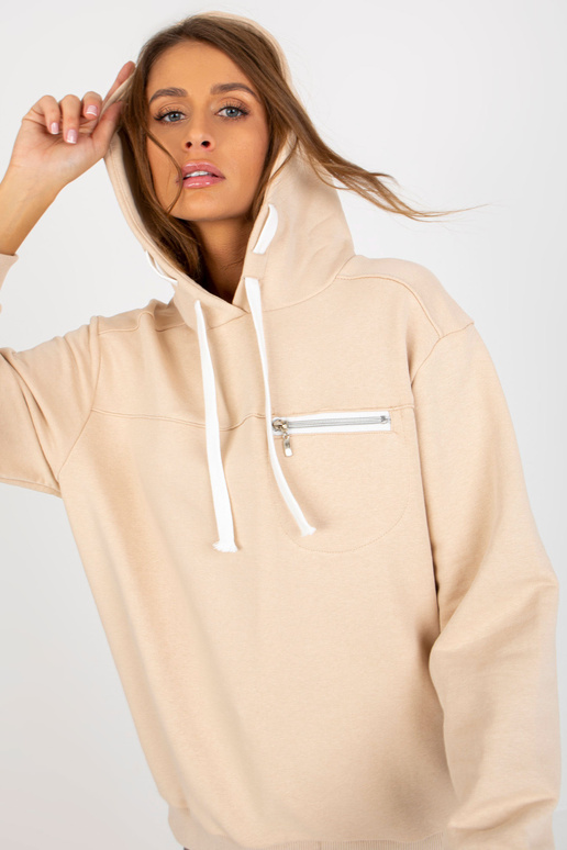 Hellbeiges džemperis ar Kapuze und...