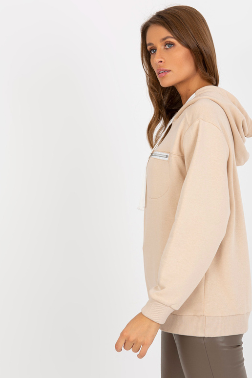 Hellbeiges džemperis ar Kapuze und...