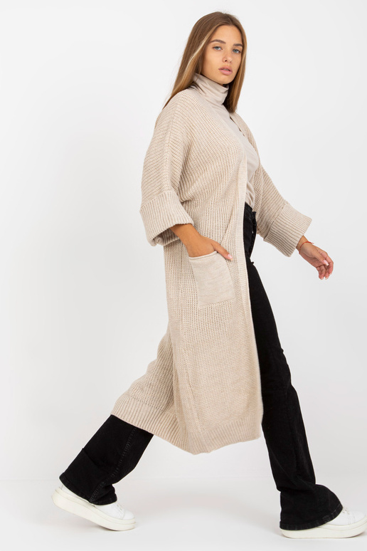 Bēšs brīvs jaciņš ar kabatām OCH BELLA