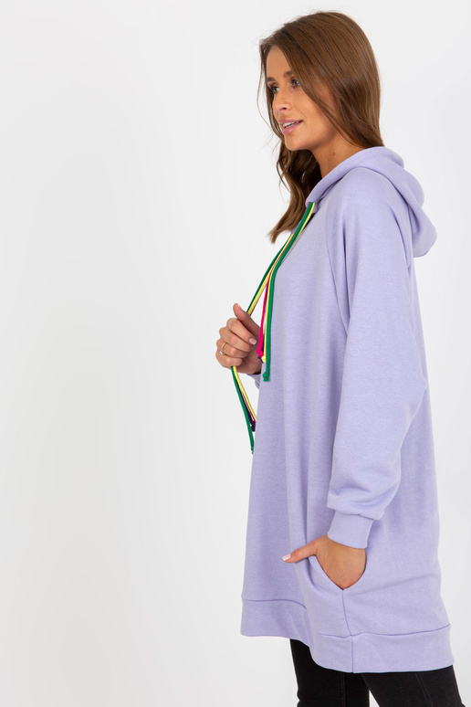 Hellviolettes langes Džemperis ar...