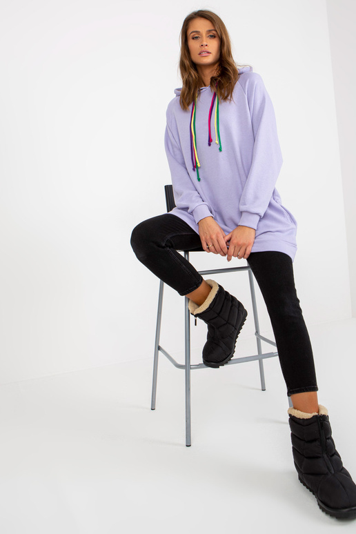 Hellviolettes langes Džemperis ar...