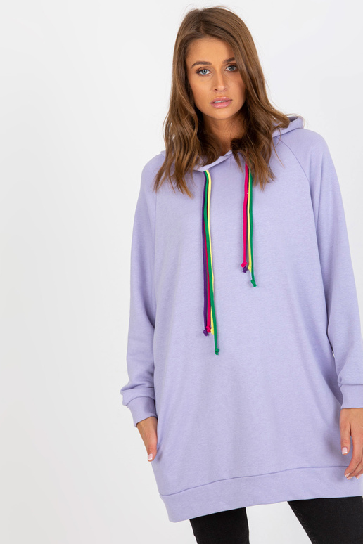 Hellviolettes langes Džemperis ar...