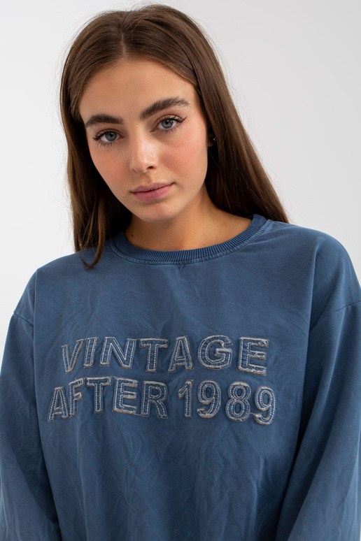 Tumši zils brīvs ikdienas komplekts...