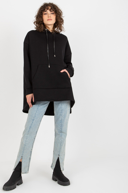 Melns oversize garais džemperis ar...