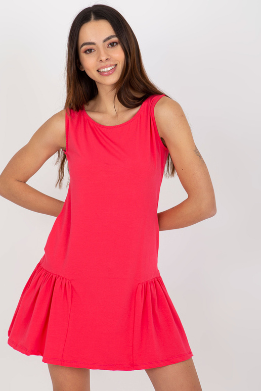 Mini kleita ar volānu koraļļu apkakli