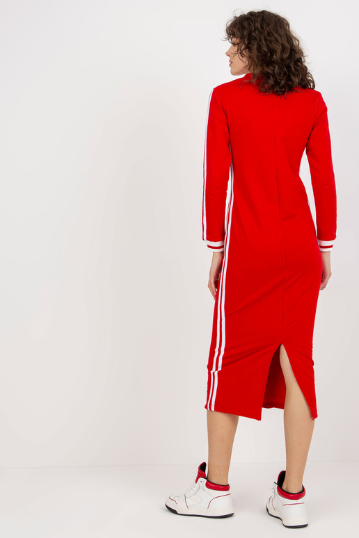 Sarkana midi treniņtērpa kleita ar...