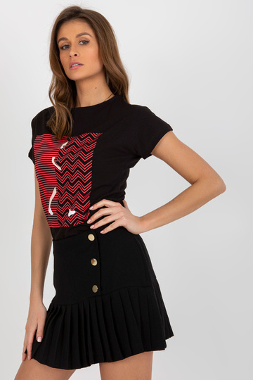 Melns kokvilnas sieviešu... 2