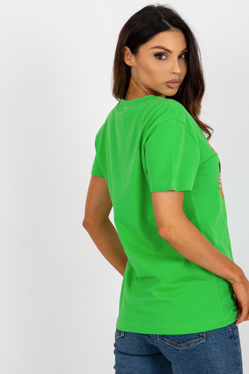 Zaļš sieviešu T-krekls ar... 2
