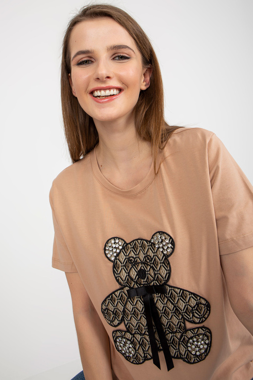 Kamieļu kokvilnas sieviešu t-krekls... Kamieļu kokvilnas sieviešu t-krekls...