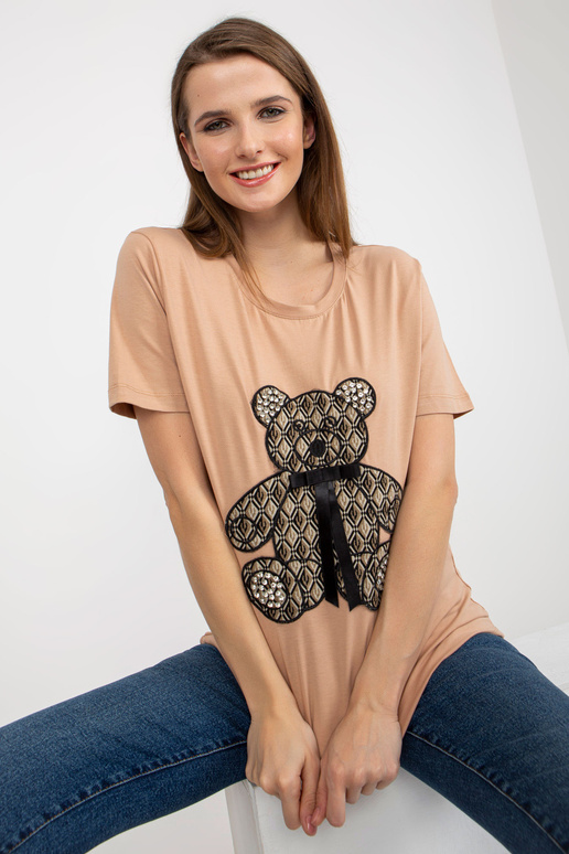 Kamieļu kokvilnas sieviešu t-krekls... Kamieļu kokvilnas sieviešu t-krekls...