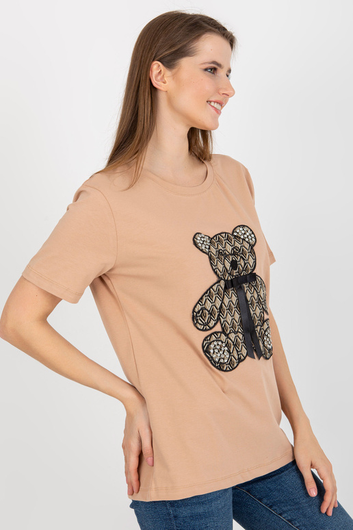 Kamieļu kokvilnas sieviešu t-krekls... Kamieļu kokvilnas sieviešu t-krekls...