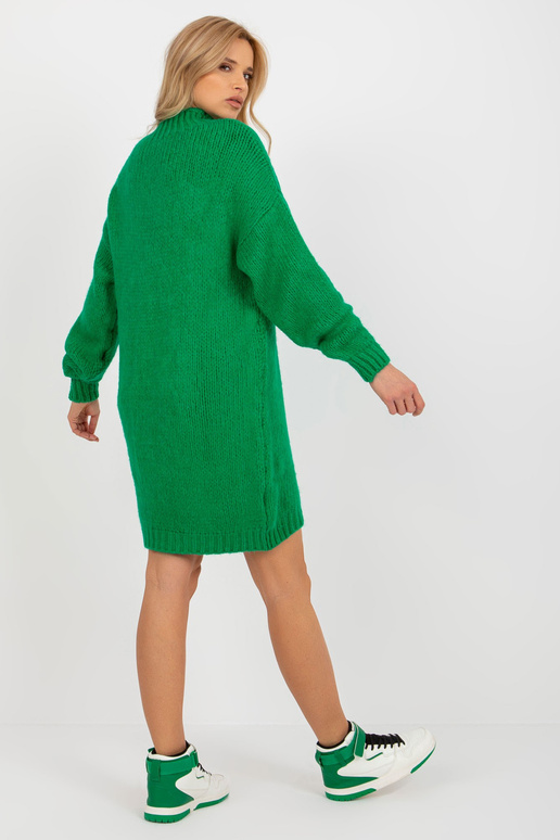 Zaļa liela izmēra trikotāžas kleita...