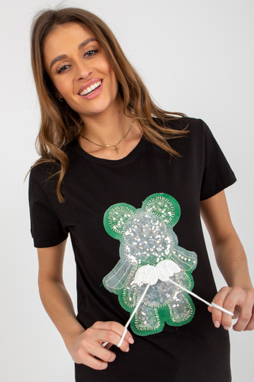 Melns un zaļš kokvilnas...