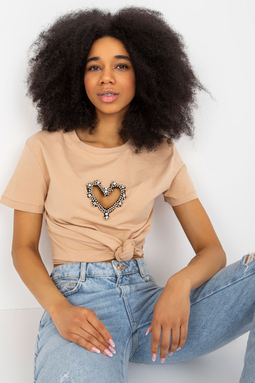 Kamieļu kokvilnas t-krekls... 2