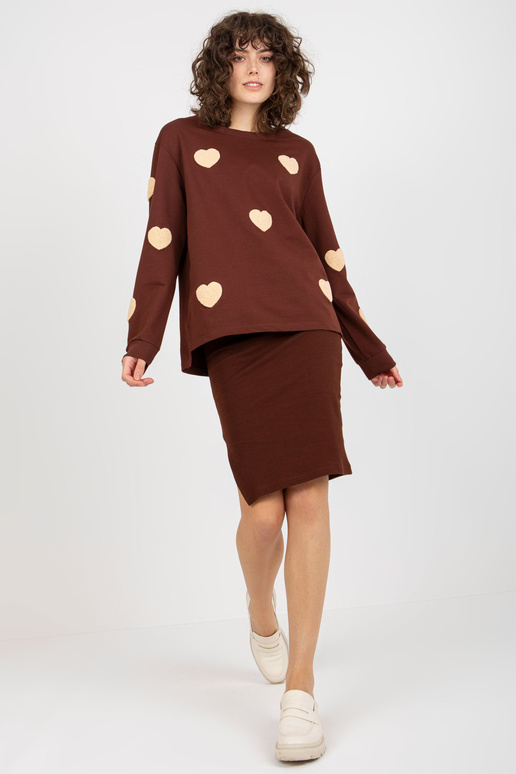 Tumši brūns ikdienas komplekts ar...