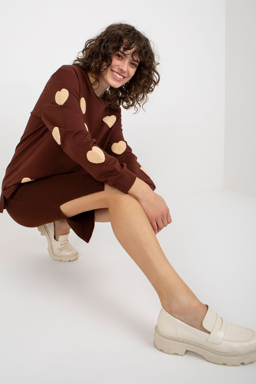 Tumši brūns ikdienas komplekts ar...