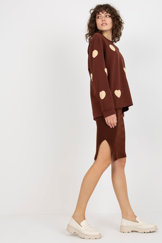 Tumši brūns ikdienas komplekts ar...