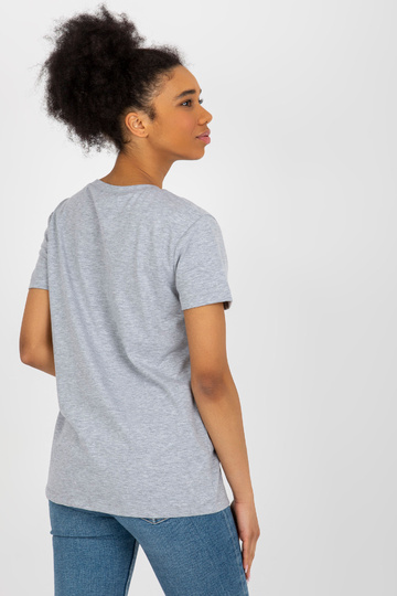 Pelēks sieviešu T-krekls ar...