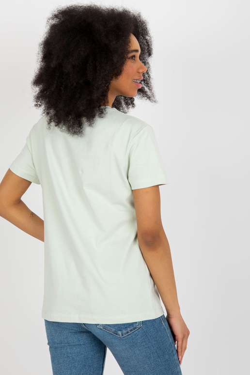 Gaišas krāsas t-krekls ar sirds...