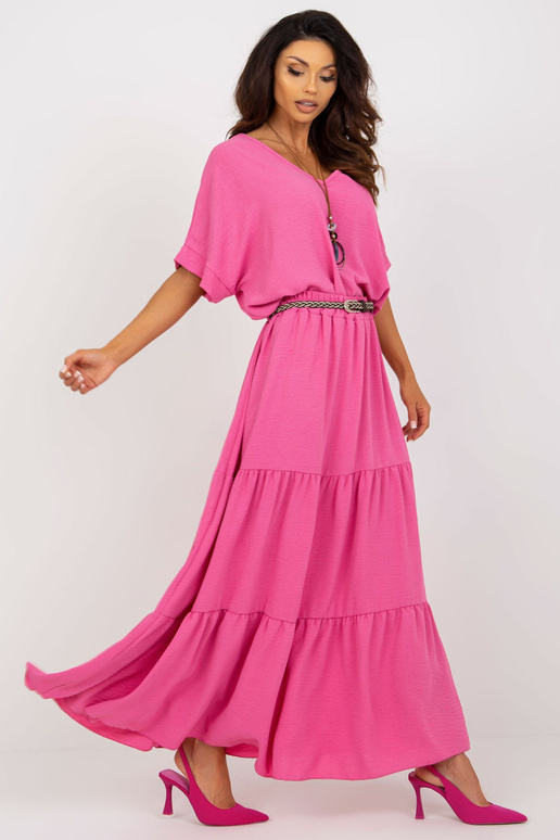 Svārki-DHJ-SD-8367.09-tumši rozā