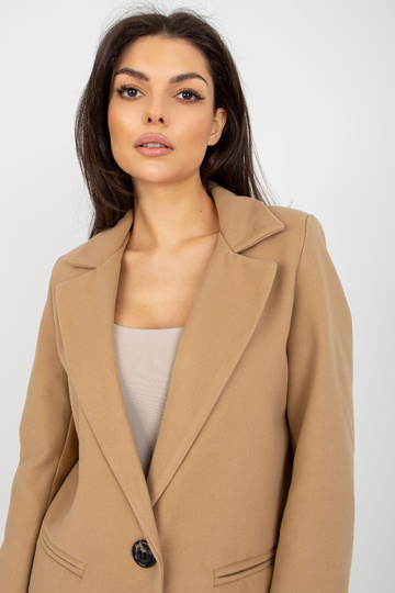 Kamieļu mētelis ar vienas...