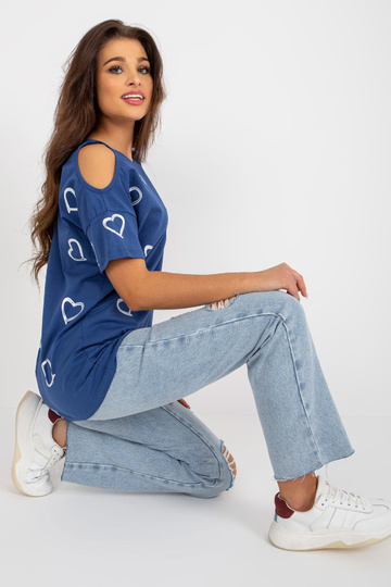 Tumši zila sieviešu blūze...