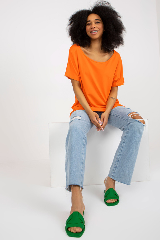 Apelsīnu viskozes pamata blūze ar... Apelsīnu viskozes pamata blūze ar...