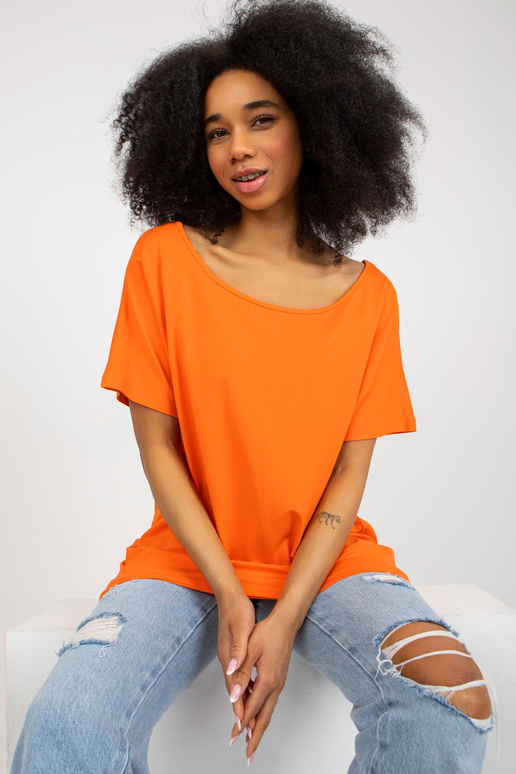 Apelsīnu viskozes pamata blūze ar... Apelsīnu viskozes pamata blūze ar...