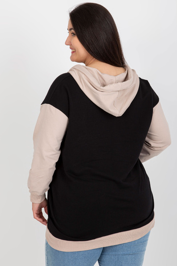 Melns un bēšs liela izmēra...