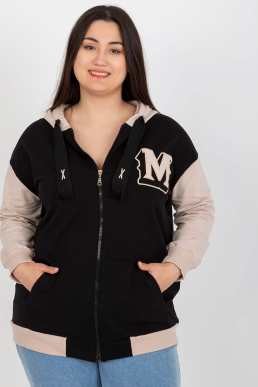 Melns un bēšs liela izmēra sporta...