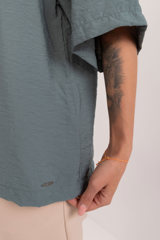 Blūze-D60074M11157A-haki