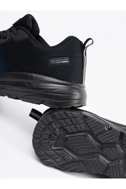 Zilas krāsas-Melnas krāsas Apavi 