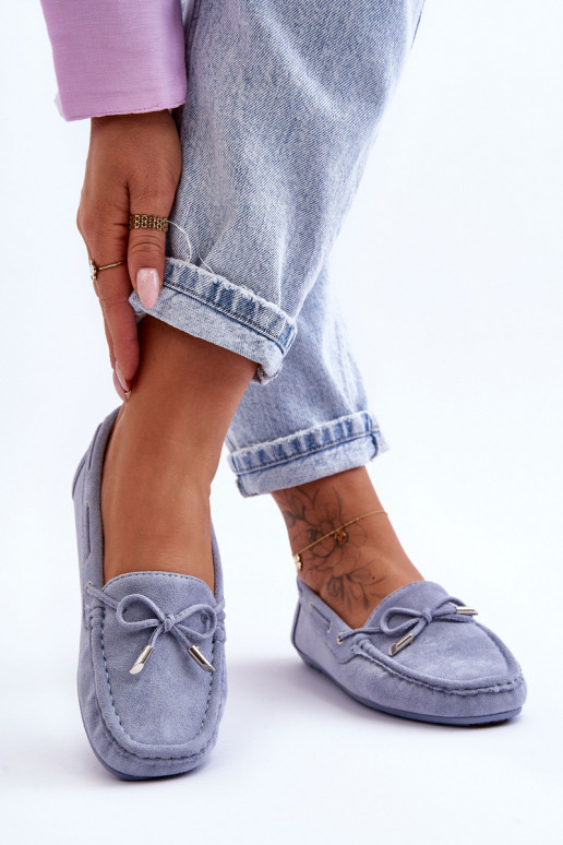 Eleganti zamšādas lauferi Zilas krāsas Si Passione