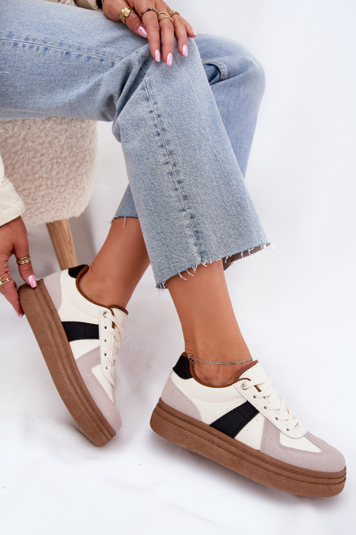 modeļa apavi  ar platformu smilšu krāsas Dovina