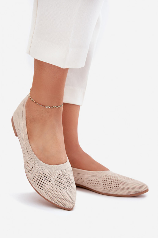 Auduma balerīnas  smilšu krāsas Zelira