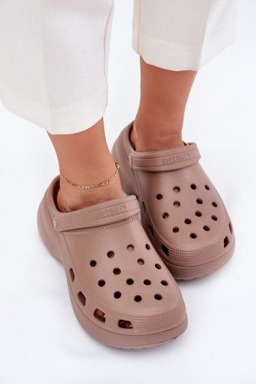 Vieglas čības uz pirksta sieviešu čības  Big Star RR274A121 smilšu krāsas