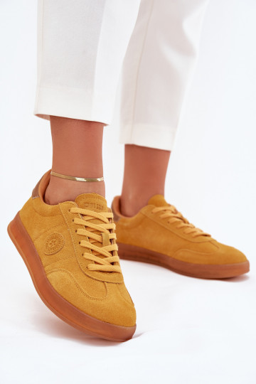 zamšādas  modeļa apavi  Big Star RR274846 HI-POLY SYSTEM Dzelteni