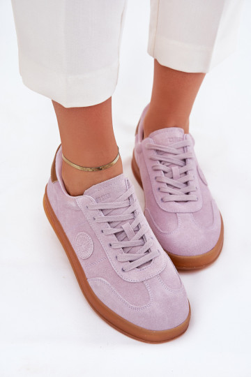 zamšādas  modeļa apavi  Big Star RR274850 HI-POLY SYSTEM Violeta krāsa