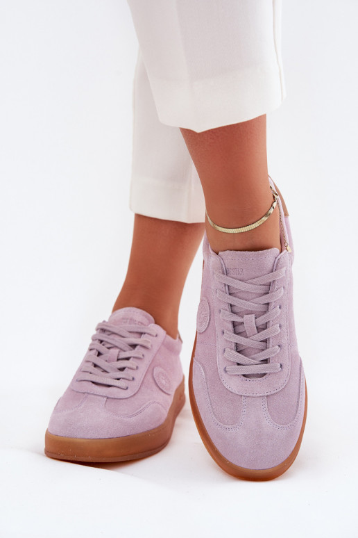 zamšādas  modeļa apavi  Big Star RR274850 HI-POLY SYSTEM Violeta krāsa