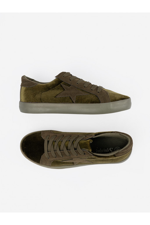 haki krāsas Sieviešu zābaki  haki krāsas Sieviešu zābaki