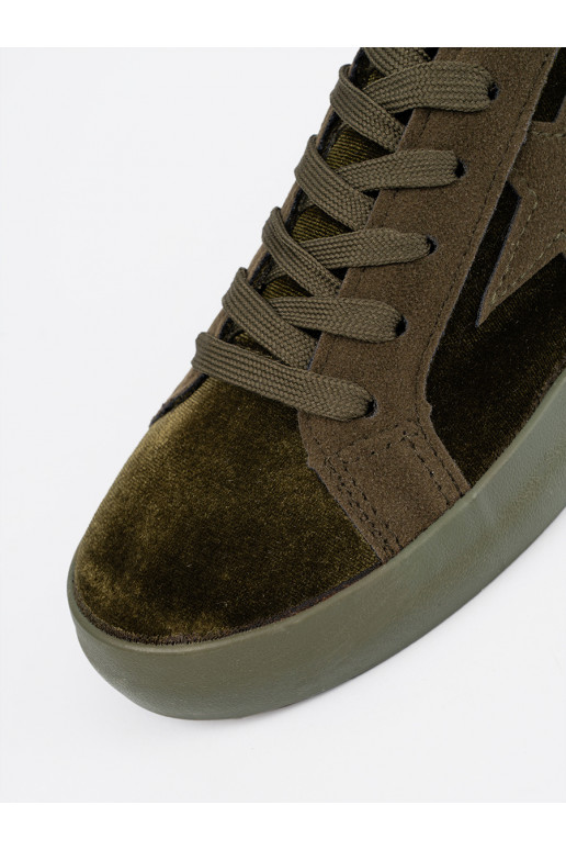 haki krāsas Sieviešu zābaki  haki krāsas Sieviešu zābaki