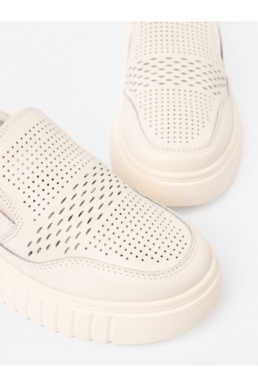 apavi  ar platformu beż