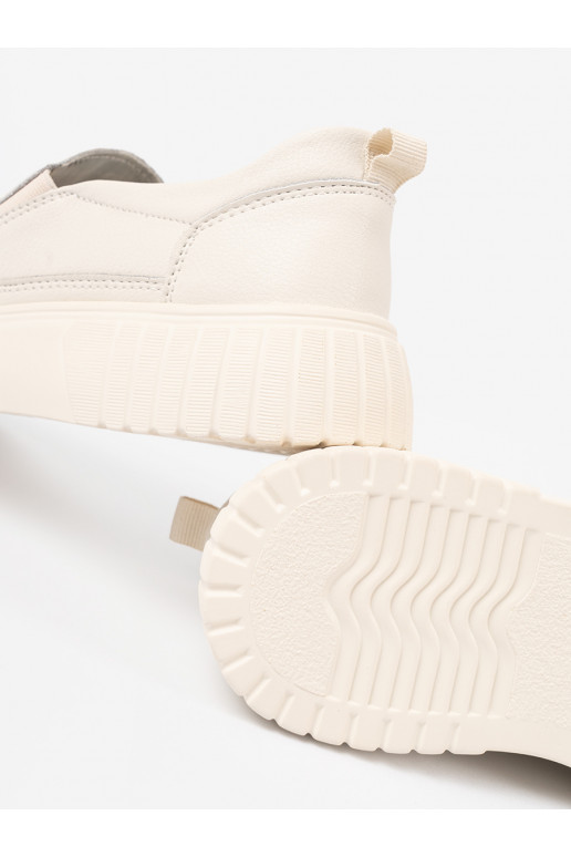 apavi  ar platformu beż