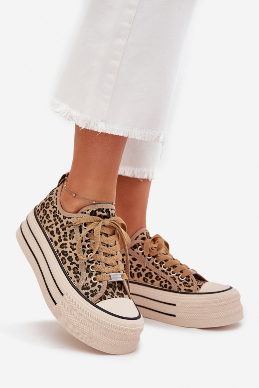 sieviešu puszābaki ar platformu ar leoparda kažokādas rakstu Marinae sieviešu puszābaki ar platformu ar leoparda kažokādas rakstu Marinae