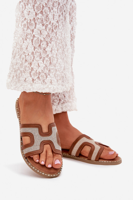 sieviešu čības ar platiem papēžiem brūnas krāsas Vereya sieviešu čības ar platiem papēžiem brūnas krāsas Vereya