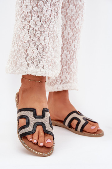 sieviešu čības ar platiem papēžiem Melns Vereya