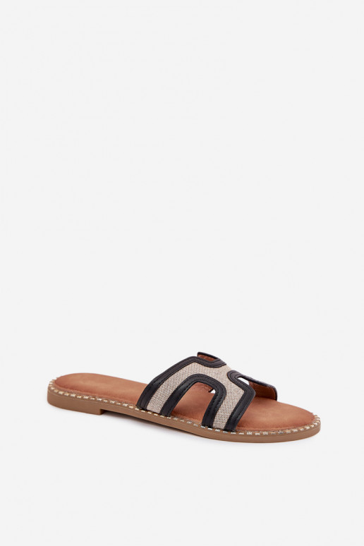 sieviešu čības ar platiem papēžiem Melns Vereya sieviešu čības ar platiem papēžiem Melns Vereya